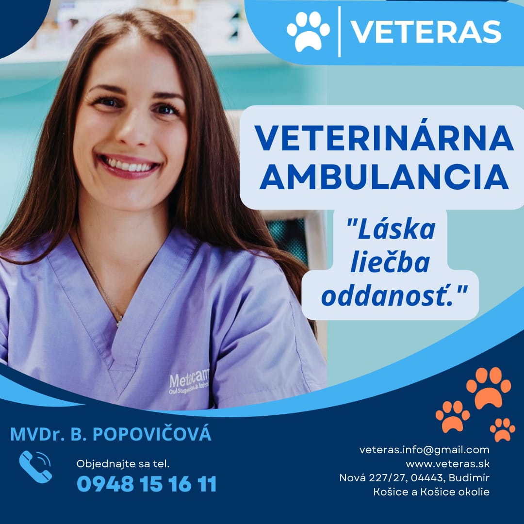 Veterinar Kosice kontakt MVDr. Barbara Popovičová, Veterinárna ambulancia VETERAS